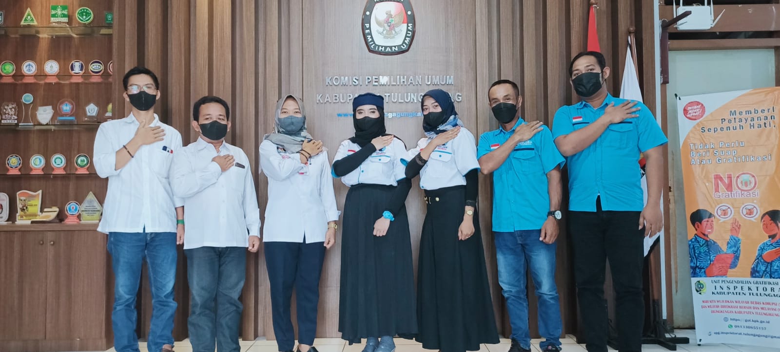 DPD PARTAI GELORA KABUPATEN TULUNGAGUNG DATANGI KANTOR KPU KABUPATEN TULUNGAGUNG